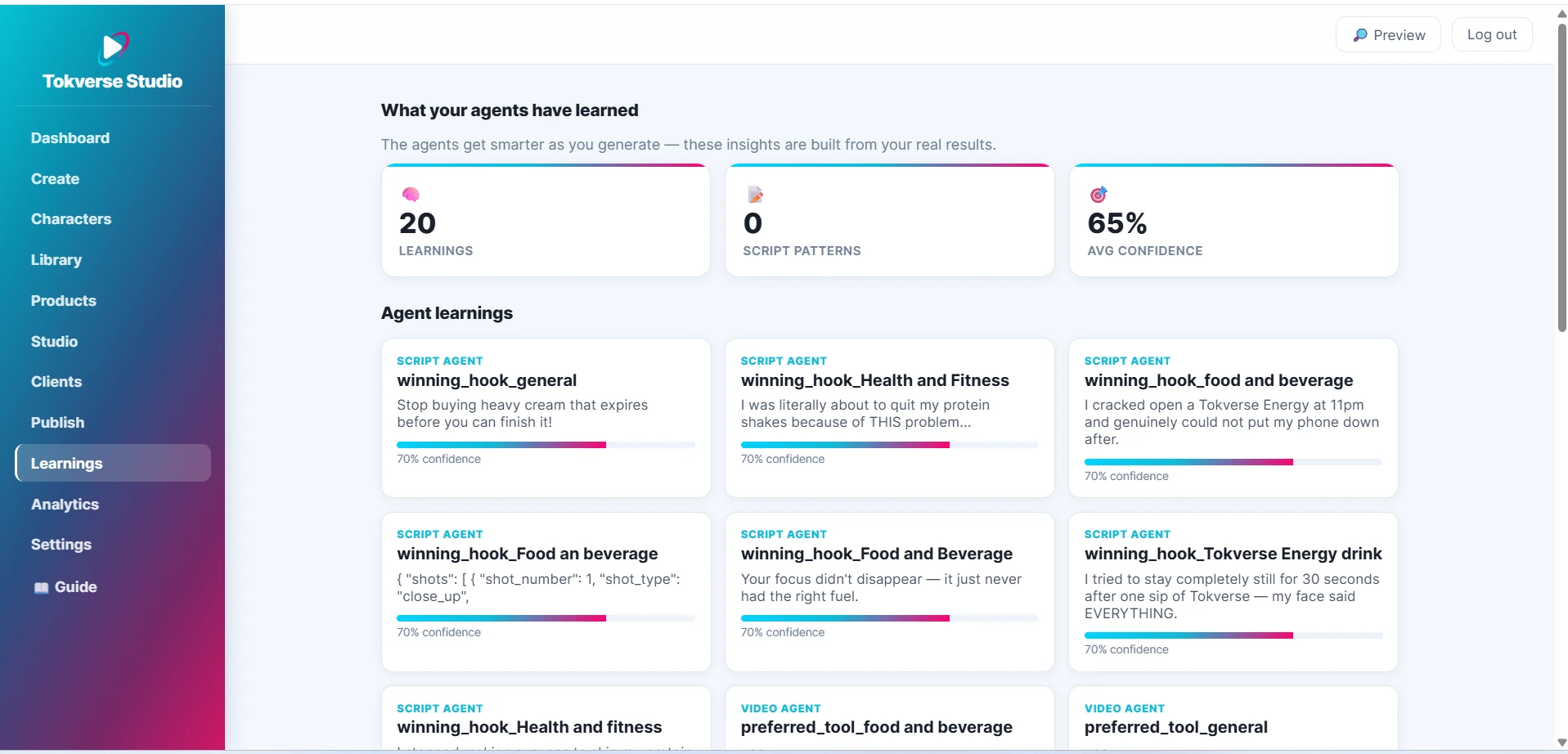 Learnings — what the AI agents have learned